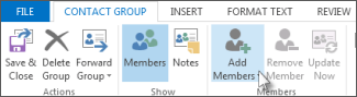 add members in outlook