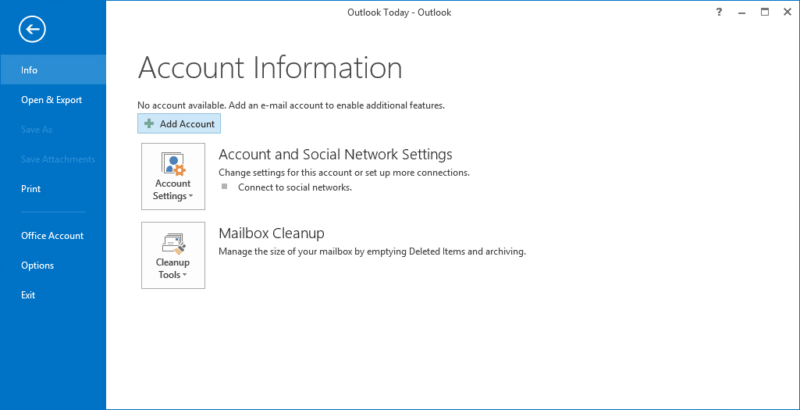 add aol account to outlook