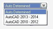 select dwg file format