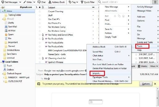 convert Outlook PST to EML 