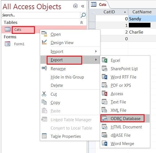 ms access to mySQL