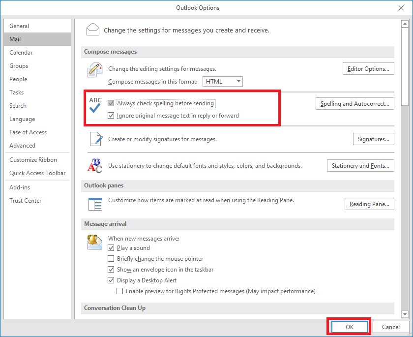 Outlook 2016 Spelling And Grammar Check Not Working How To Fix File