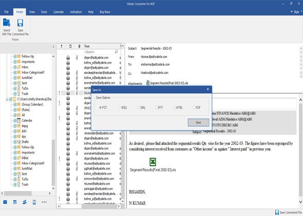 free nsf to pst converter stellar