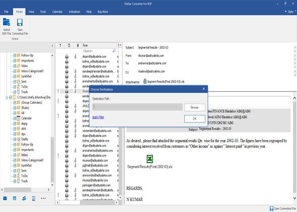 stellar nsf file conversion